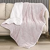 Topblan Weighted Blanket 15 Pounds - Adult Heavy Weighted Blanket with Ultra Cozy Sherpa, Super Warm...