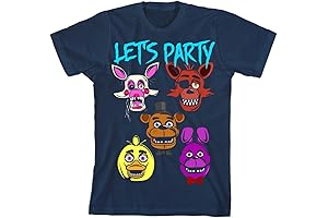Five Nights At Freddy's: Join the Spooky Party in Style with Our Navy T-Shirt
