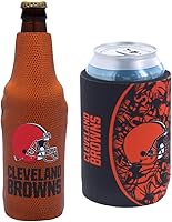 Vista 44 de Soporte aislante para latas y botellas de fútbol americano enfriador de bebidas Huggie (Nueva Orleans (Saints) - Negro)