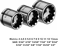 Vista 4 de KESI Tool Socket Set 13-Piece, 1/4" Dr Quick Release Ratchet, SAE/Metric, Flex Locking Head Design, 12-piece 1/4" Dr Low Profile Spline, 72 Tooth