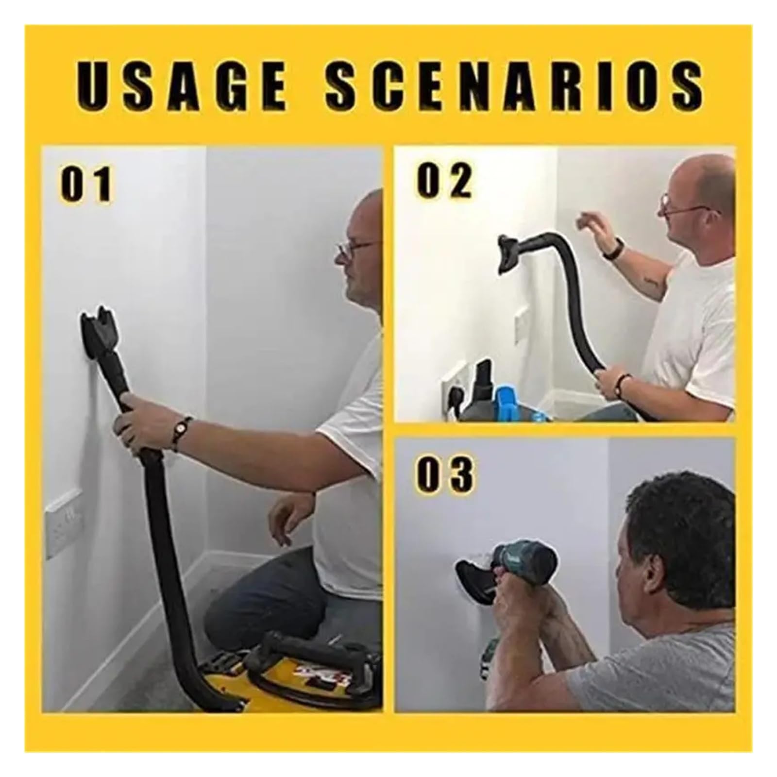 Genérico Colector Polvo Taladro Manos Libres Aspiradora | Cenicero con taladro eléctrico for recogida de polvo con manos libres. Se adapta a taladros percutores. Mantiene limpia el.