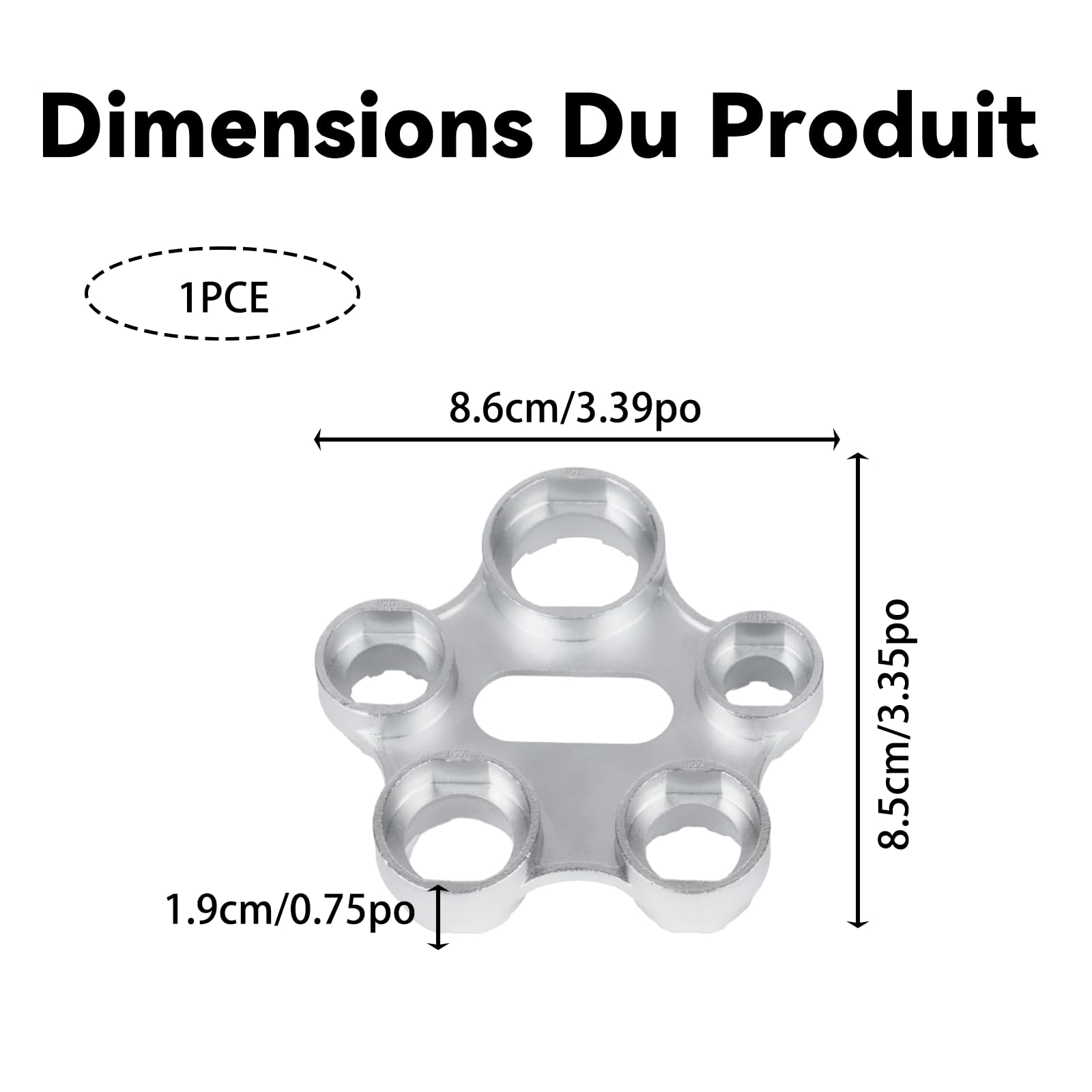Clé pour Aérateur de Robinet Outil Mousseur en Alliage Durable pour Salle de Bain Cuisine