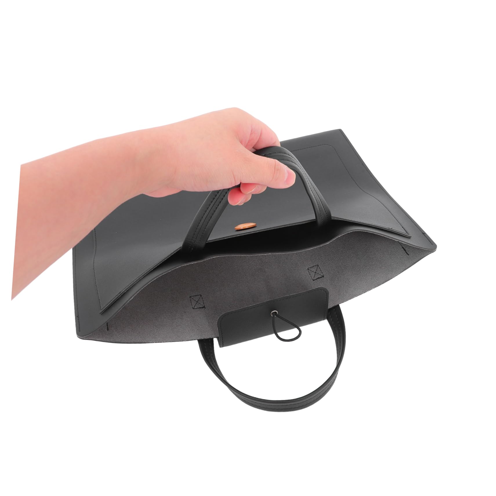 Borsa da Lavoro in Pelle Pu per Laptop con Manico Ergonomico e Tasche Esterne Accesso Rapido per Viaggi Ufficio e Pendolarismo