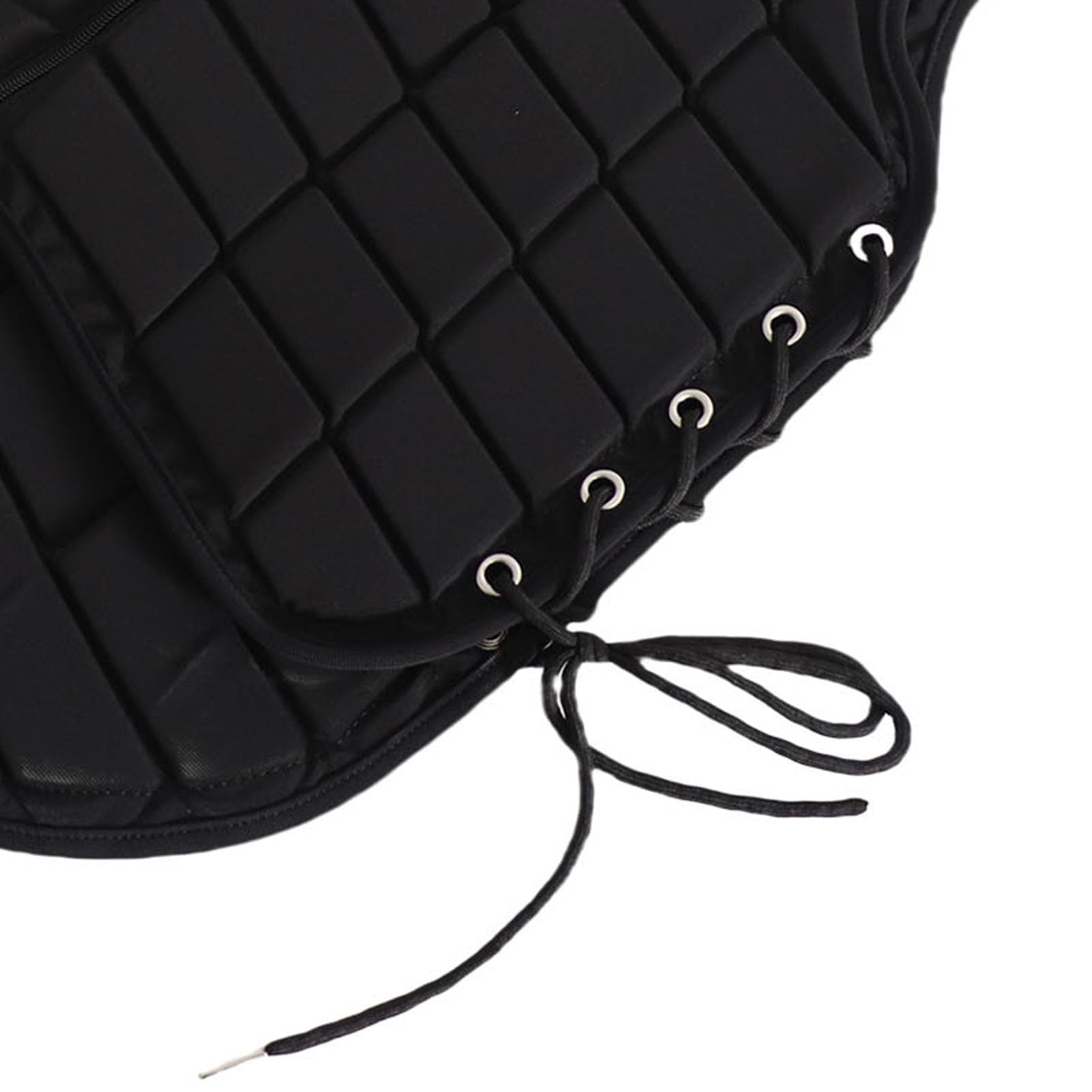 Sxhlseller Chaleco de Equitación para Adultos |Protector de Cuerpo Ecuestre Protector con Cierre de Cremallera, Acolchado Extendido para Absorción de Impactos, Lazos Laterales Ajustables, Poliéster