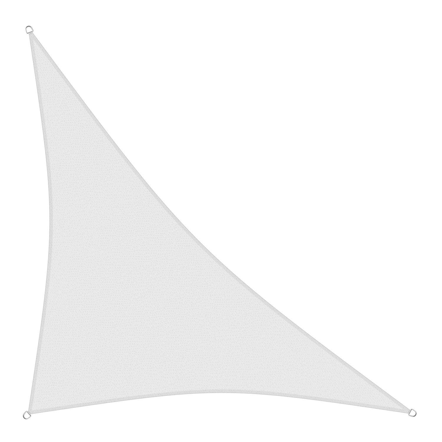 sunprotect 83285 Professional Sonnensegel, 3,6 x 3,6 x 5 m, 90° Grad Dreieck, Wind- & wasserdurchlässig, weiß