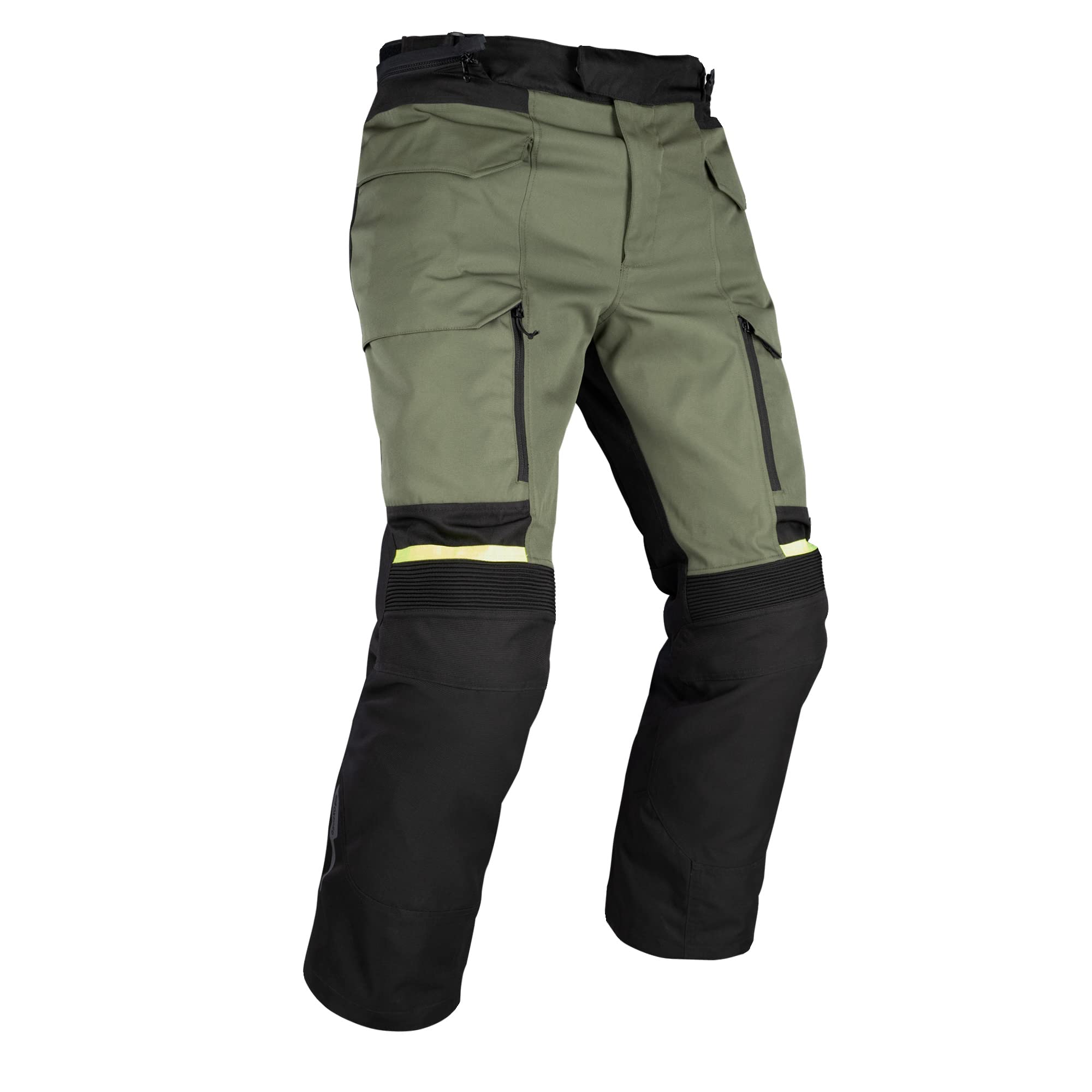 Oxford Khaki Black Fluo Rockland Motorcycle Trousers M Standard