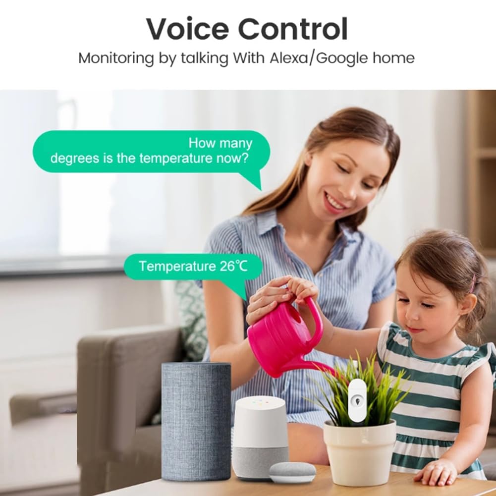Tuya Zigbee inteligentny tester podłogowy, wilgotność, temperatura, czujnik wilgotności z aplikacją na telefon komórkowy, monitor w czasie rzeczywistym, Home Garden