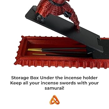 新品◾️マドカリンダル◾️ INCENSE HOLDER WITH SAUCER Amazon.com: Incense Holder with Storage Box Japanese Samurai