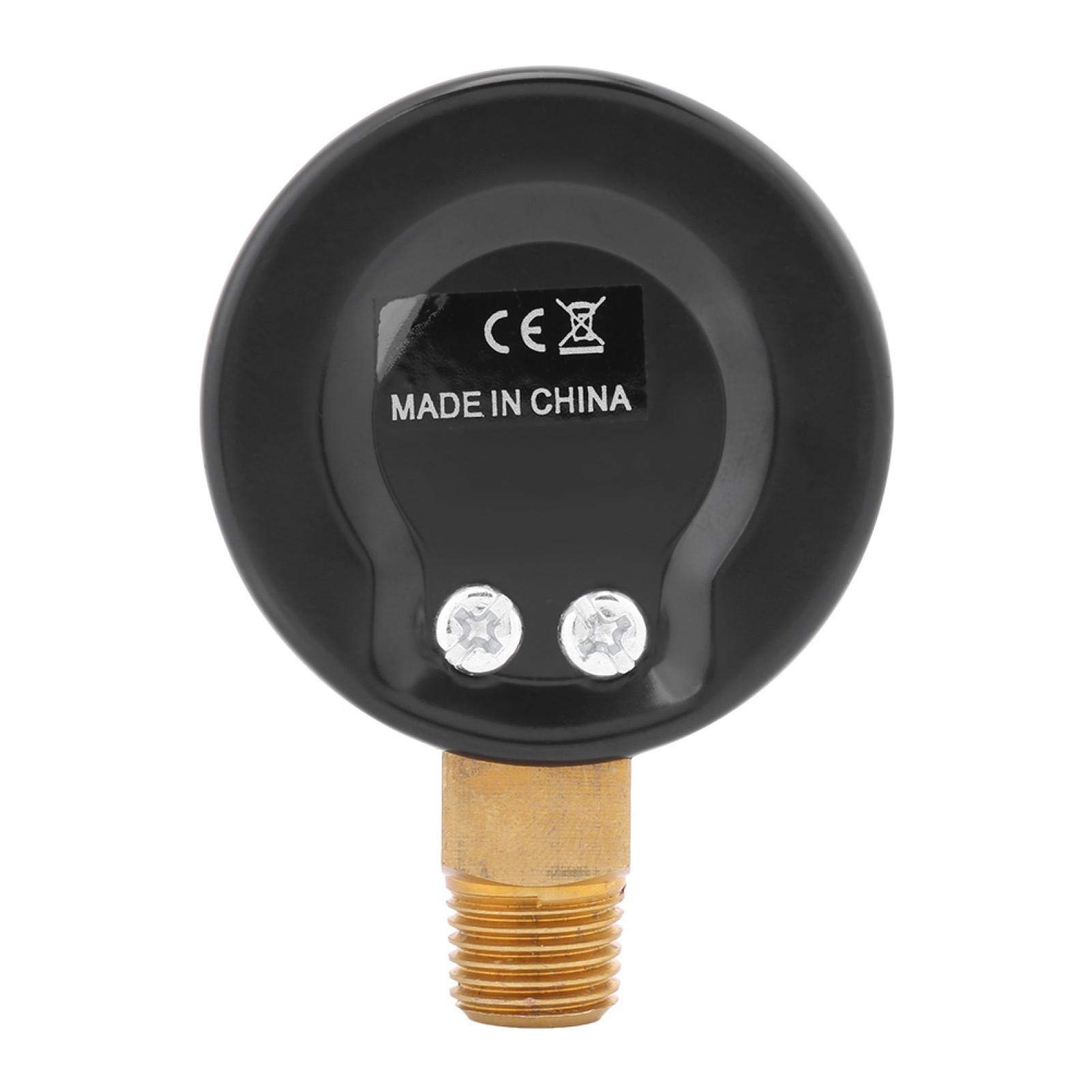 Jauge Psi Bar Manomètre Mécanique 0-15psi/0-1bar - Filetage BSPT 1/8" Pour Air Huile Eau Manomètre Pour Air Huile Eau