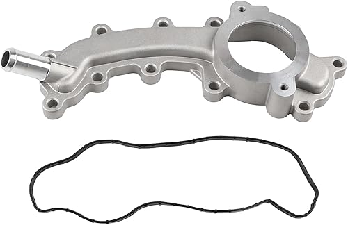 Salida de agua cruzada de refrigerante de aluminio compatible con Chrysler Town & Country 200 300 Dodge Charger Durango Grand Caravan Journey Jeep