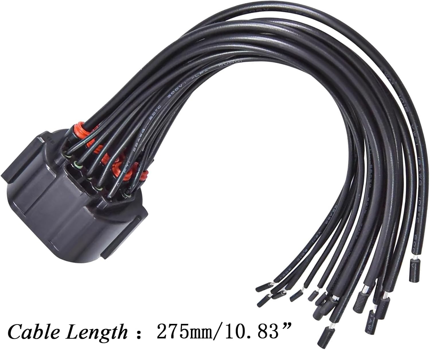 2 Pcs 14 Pin Headlight Connector Wiring Harness Pigtail Plug for 2018-2021 Kia Optima Forte Sorento Sportage Rio Hyundai Elantra Sonata Veloster Tucson Palisade Replaced OE# 114-10653 GL301-14021