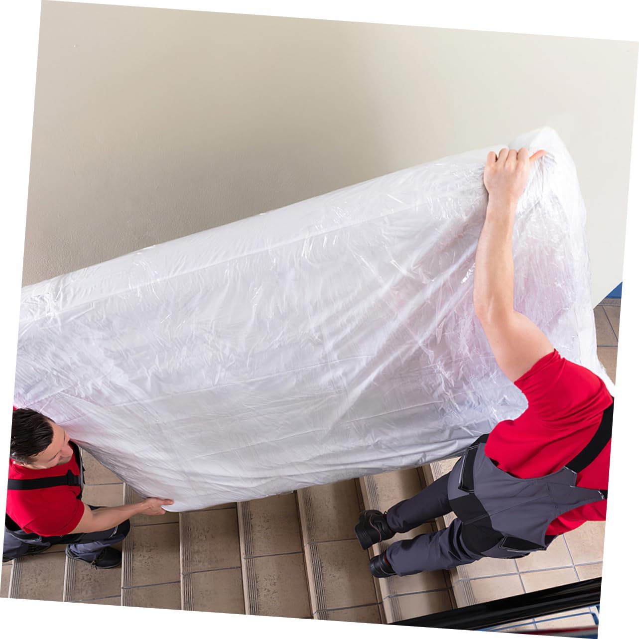 Levemolo Heavy Duty Clear Mattress Protection Bag Transparent Plastic Storage for Moving Mattress Cover for Dust and Moisture