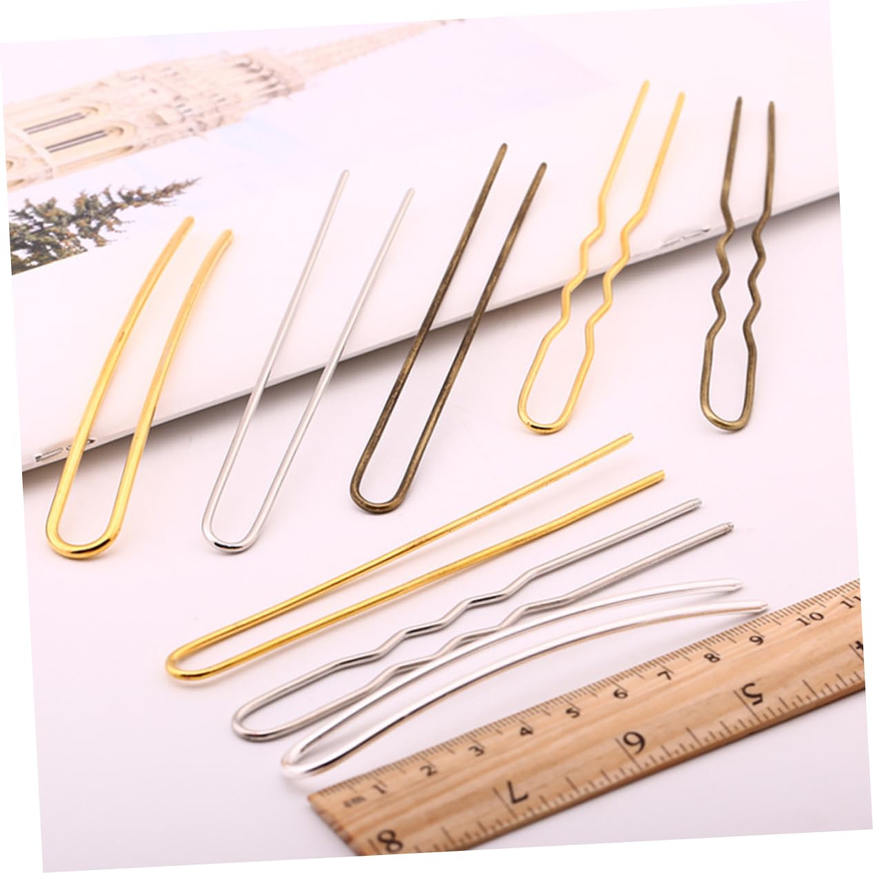 FOMIYES 24stücke Haarspangen Für Damen Vintage Handgemachte Haarschmuck Accessoires Silber Bastelset Für Stilvolle Frisuren