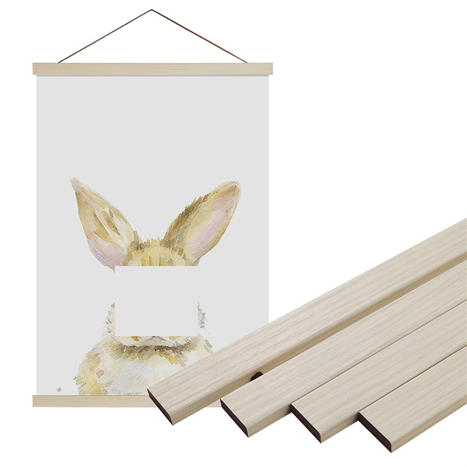 Cadre en bois de pin 55cm suspension déco pour salon et chambre
