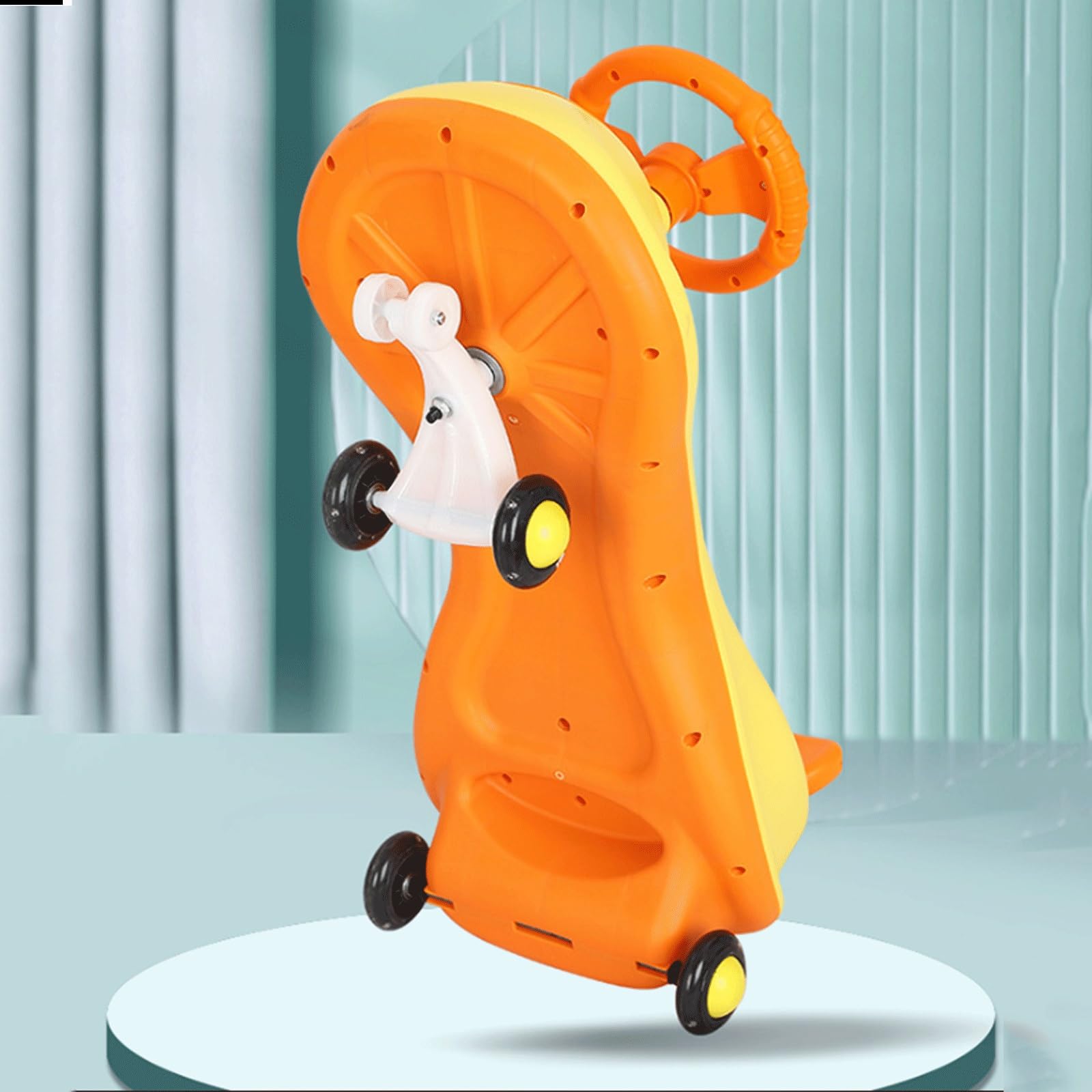 Wackelauto, Wackelauto, Kinderspielzeug for Aufsitzen, Schaukelauto mit Zugseil, for Kinder ab 3 Jahren, Schaukelautos(Orange)