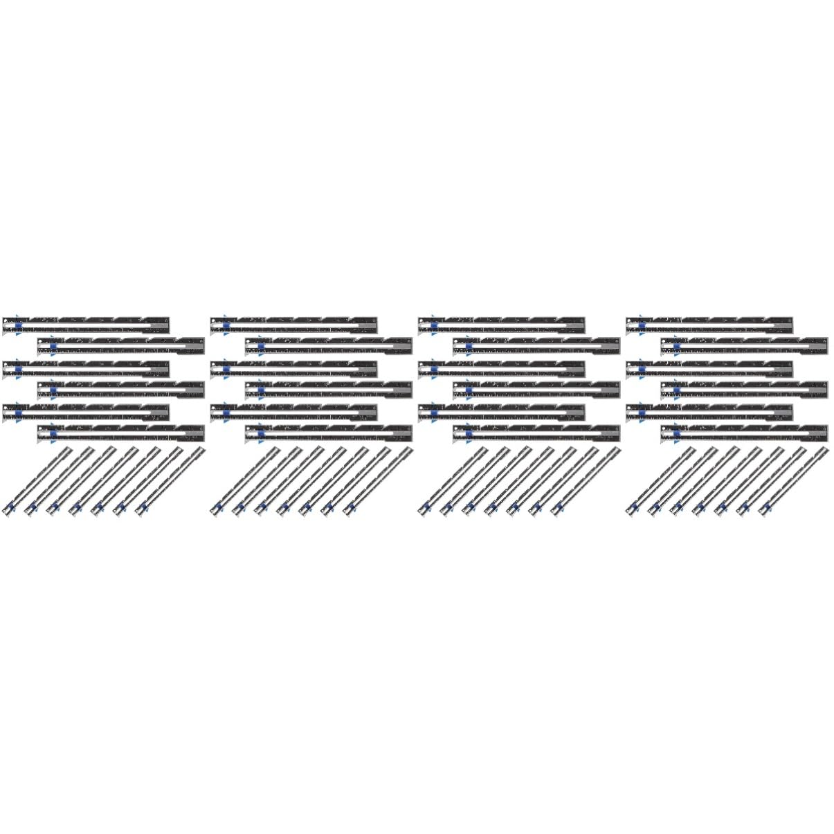48pezzi Righello Scorrevole Per e Patchwork Ruler Per Scale Millimetri e Strumento Per e Appassionati