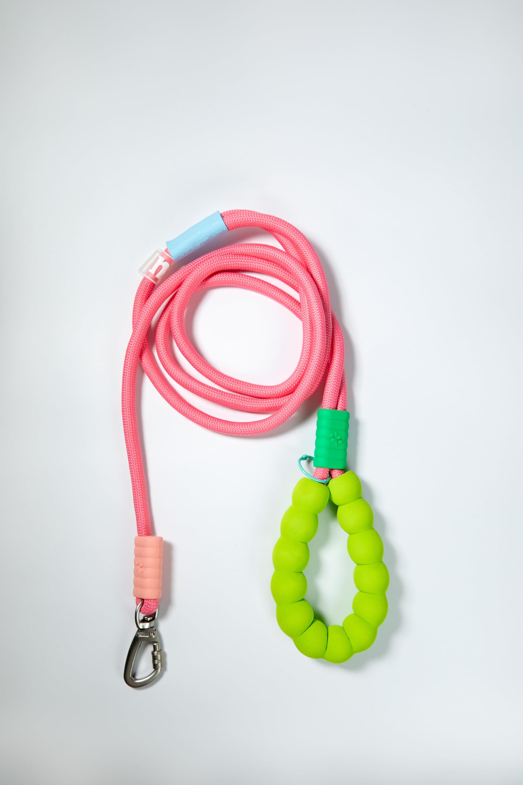 Guinzaglio per cani Dopamine Color – Mani libere (guinzaglio rosso con manico verde)