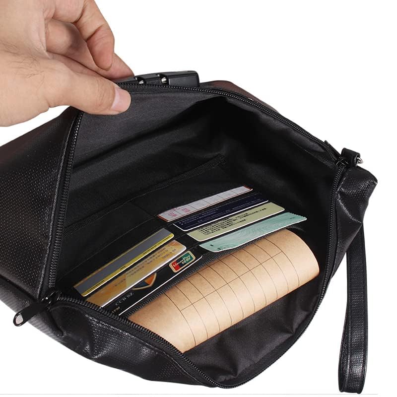 Lot De 2 Sacs Ignifuges Et Étanches (21.5x14 Cm) - Protection Documents Et Argent Jusqu'à 5200°F