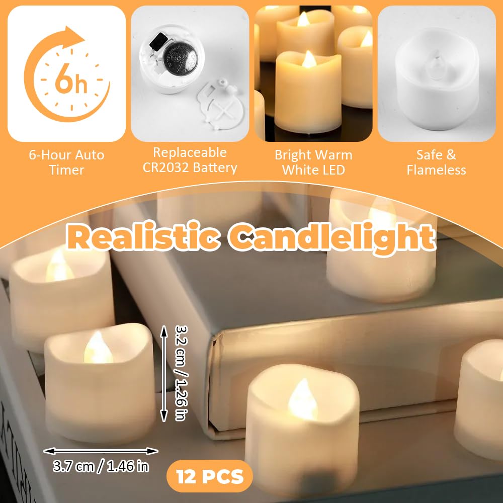 Fiamma tremolante elettrica Led Tealight candela Led candele luce del tè candele