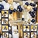 2022 Graduation Party Decorations Graduate Balloon Boxes, 4 Pieces GRAD Black Balloon Boxes with Letters of GRAD, 2022 for Graduation Party Supplies, Class of 2022 School Grad Party Supplies