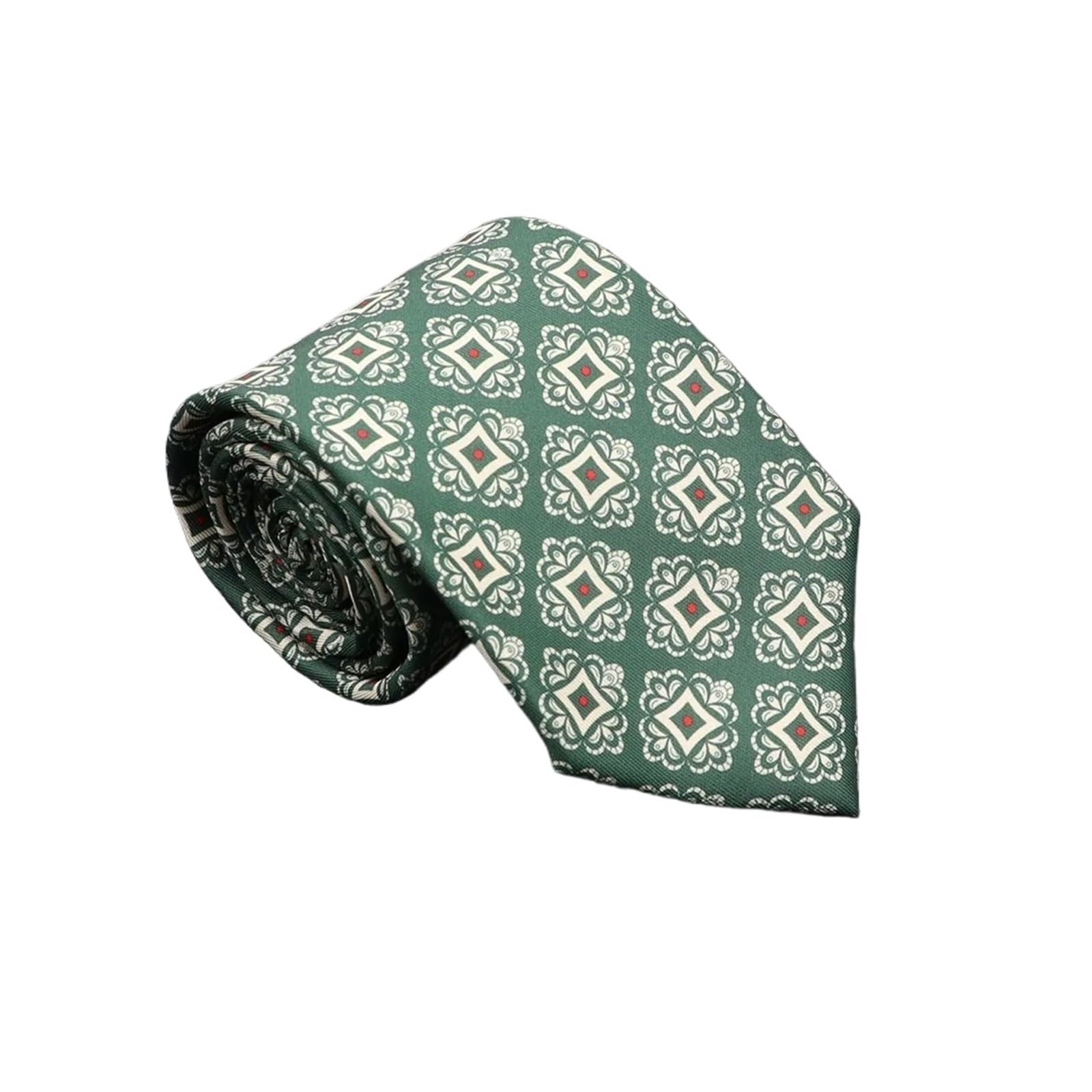 DUNSBY Necktie for Men Super Soft Silk Ties Men's Fashion 7.5cm Necktie For Men Wedding Business Meeting Gravata Colorful Novelty Printing Tie for Wedding Work(37)