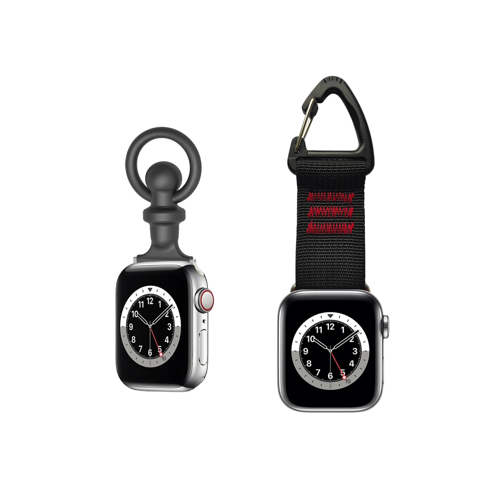 Bshirmay Compatible with Apple Watch Fob Strap 42/44mm series 9/Ultra  2/SE/8/7/6/5/4/3/2/1 Nurse Watch Band with Pin-On Brooch iWatch Series