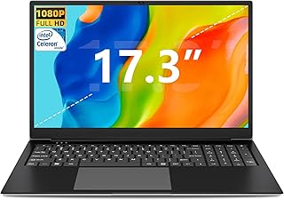 SGIN Ordenador Portatil, 17.3 Pulgadas Portatil 8GB RAM 512GB SSD(512GB TF), hasta 2,80 GHz, 5G+2.4G WiFi, Type-C, Bluetooth 4.2, Pantalla IPS 1080P, 2*USB 3.2, 8000mAH Batería
