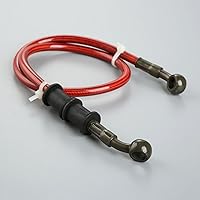 Vista 7 de Mtsooning - Manguera de aceite para embrague, freno, de acero trenzado, para motocicleta, tubo, 1 unidad., 60cm, Rojo