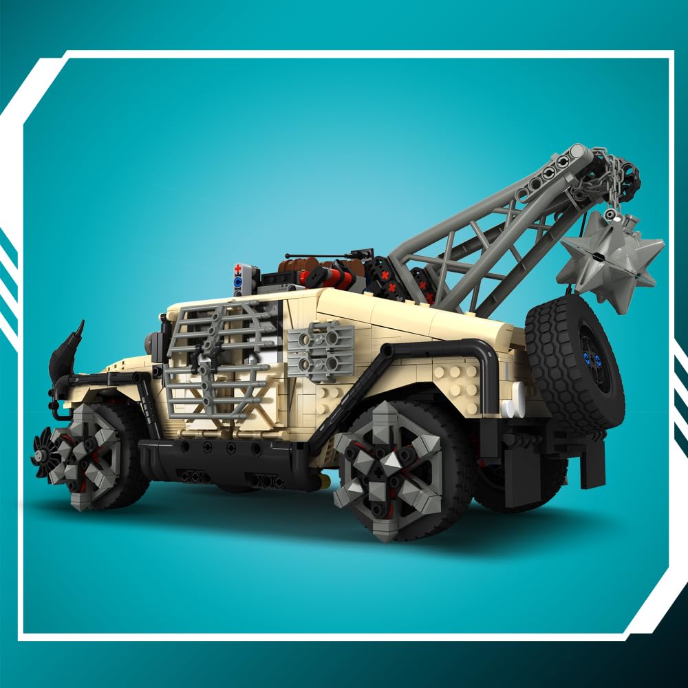 Max Hammer 2 In 1 Wüste Off Road Fahrzeug Klemmbausteine Bausatz, 2069 Teile Militärisches Humvvee Modell Bausteine Set, Jeep SUV Montage Geschenk für Fans- Hobbyisten und Erwachsene