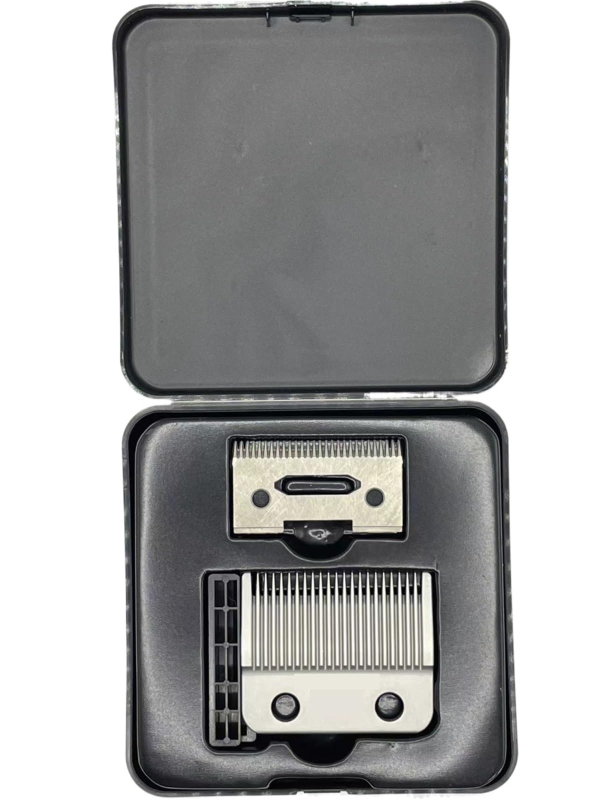 Professional Hair Clipper，Compatible For Madeshow，M5 M10 G9C 2020C Kulilang R77 0mm Blade Hair Cutting Machine Replaceable Cutter Head(Fade Blades Silver)