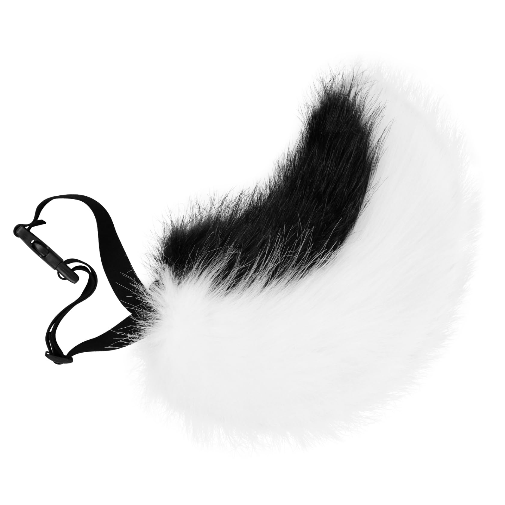 Fldy Plush Animal Costume Tail Dress Up Bunny Tail Black One Size