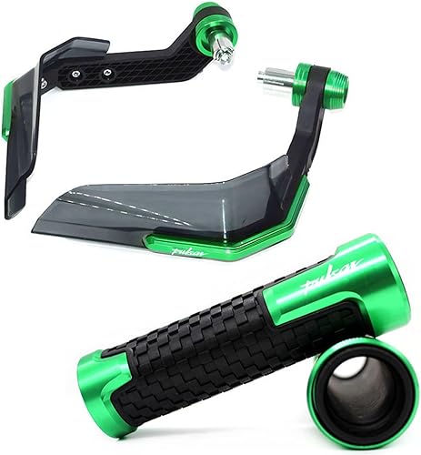 Para Bajaj Pulsar 200 NS200 RS200 AS 200RS 200NS 200AS 200NS 200AS motocicleta Handguard Grips Handle Shield Protector Parabrisas (Color  B-Verde)