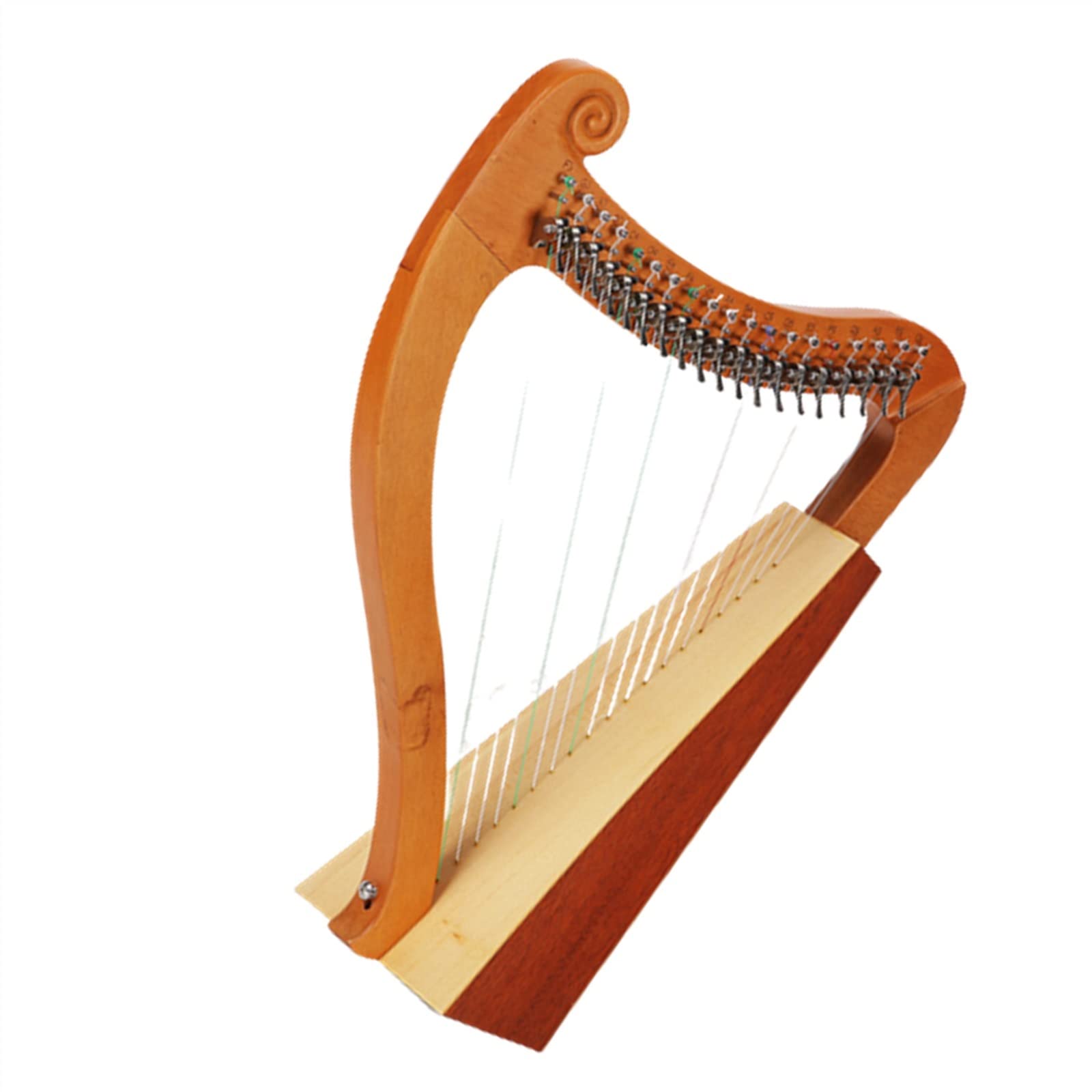 Harfe, Harfe, 19 Saiten, 15 Töne, kleines Lyra-Saiteninstrument(1 19,Tone)