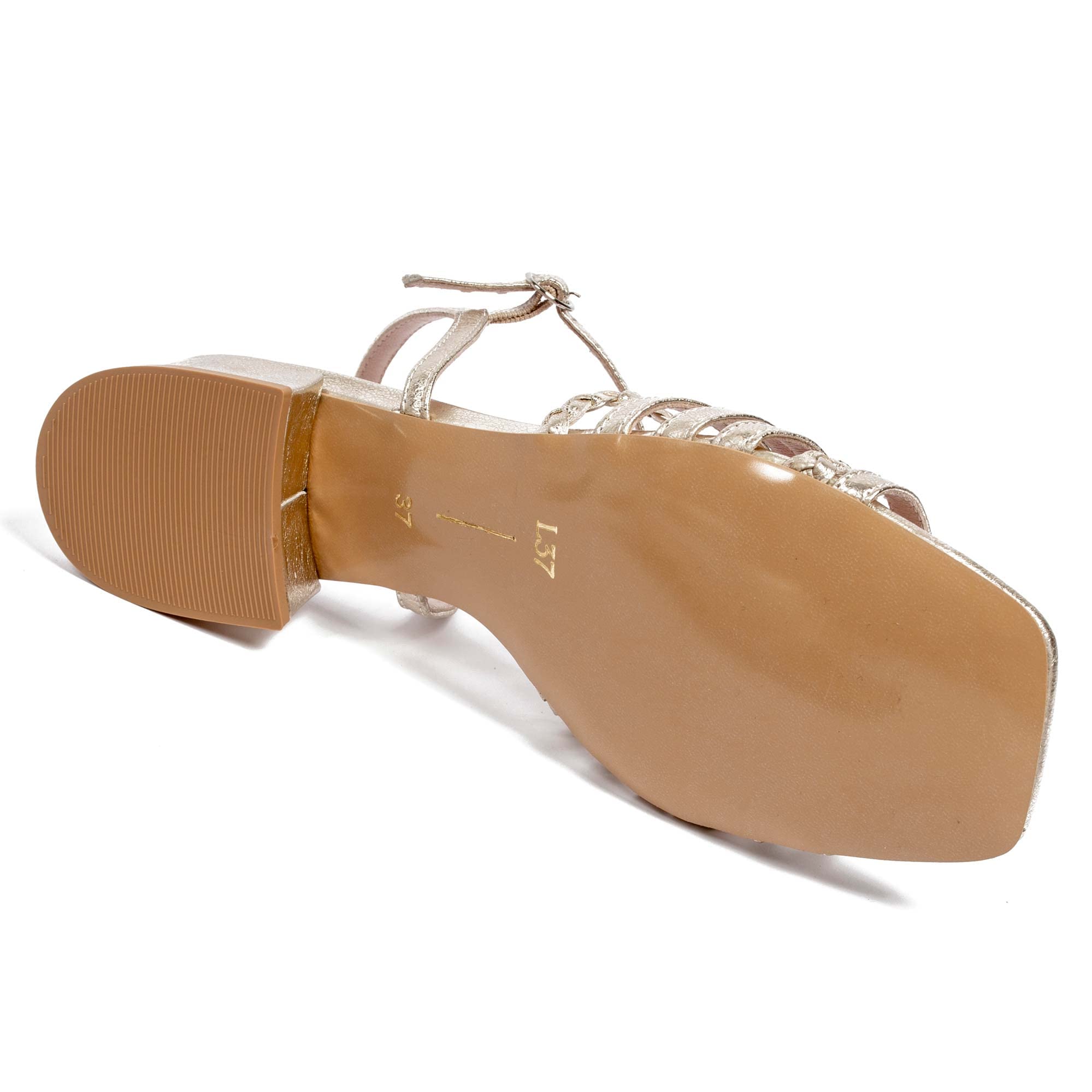L37 HANDMADE SHOES Love To The World, Sandalia de tacón Mujer