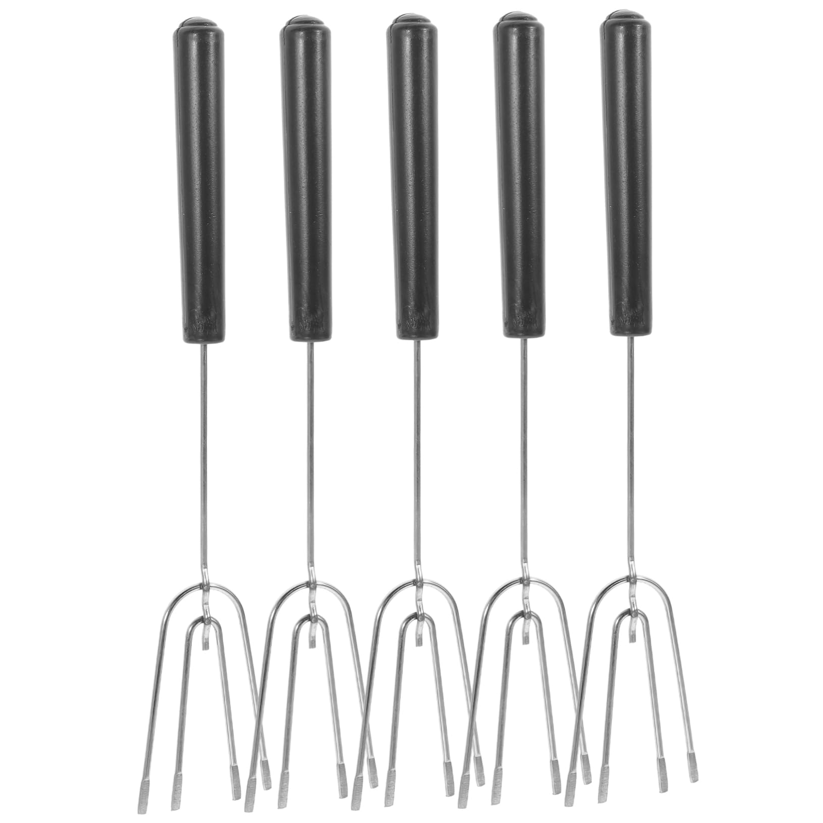 OFFSCH Essential Chocolate Decorator Tool 5pcs Stainless Steel Dipping Forks No Heat Transfer Handle Perfect for Baking Candy Making