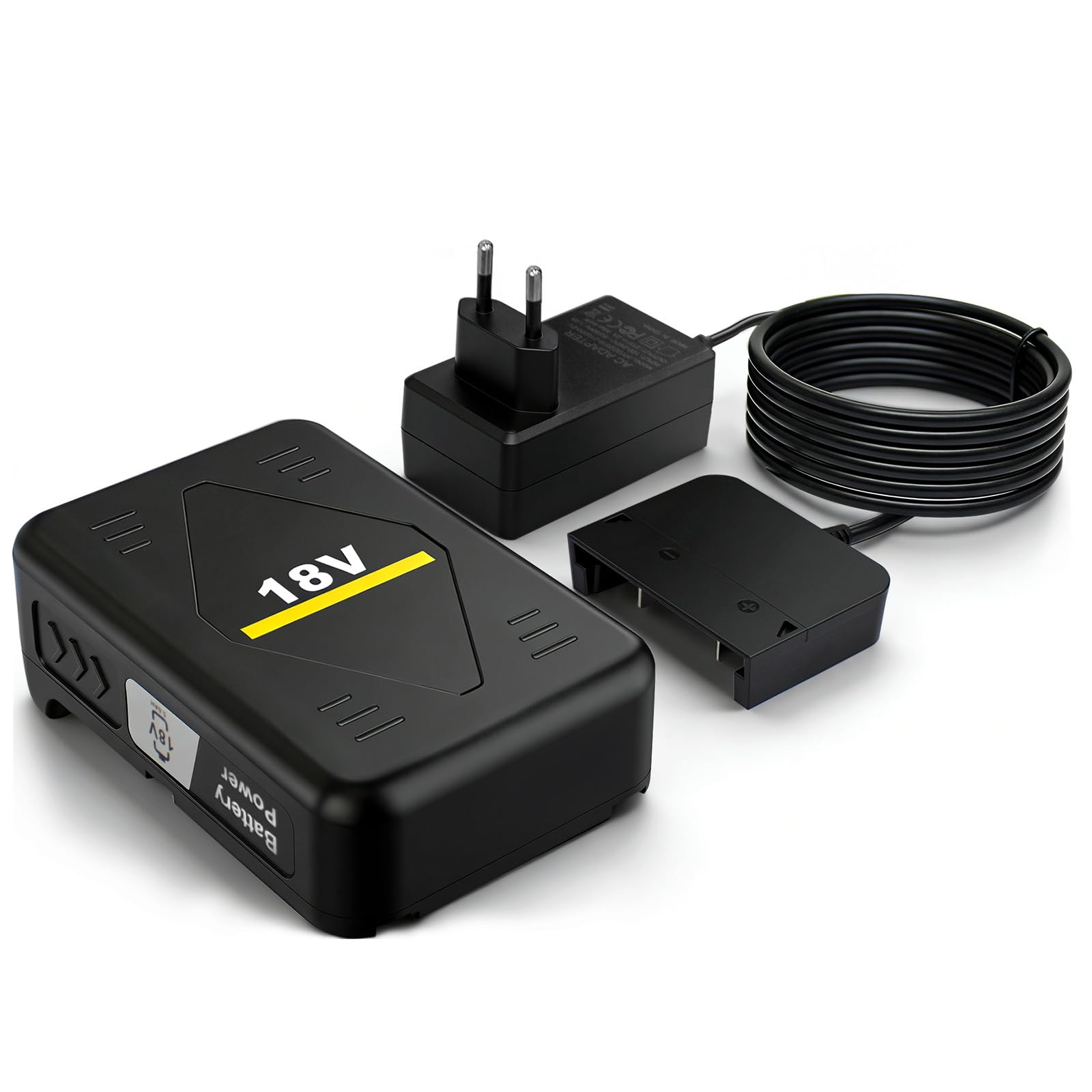 Compatibile con batterie Kärcher da 5,0 Ah e caricabatterie rapido, set di caricabatterie da 18 V per batterie agli ioni di litio da 18/50, adatto per tutti i dispositivi su una piattaforma di