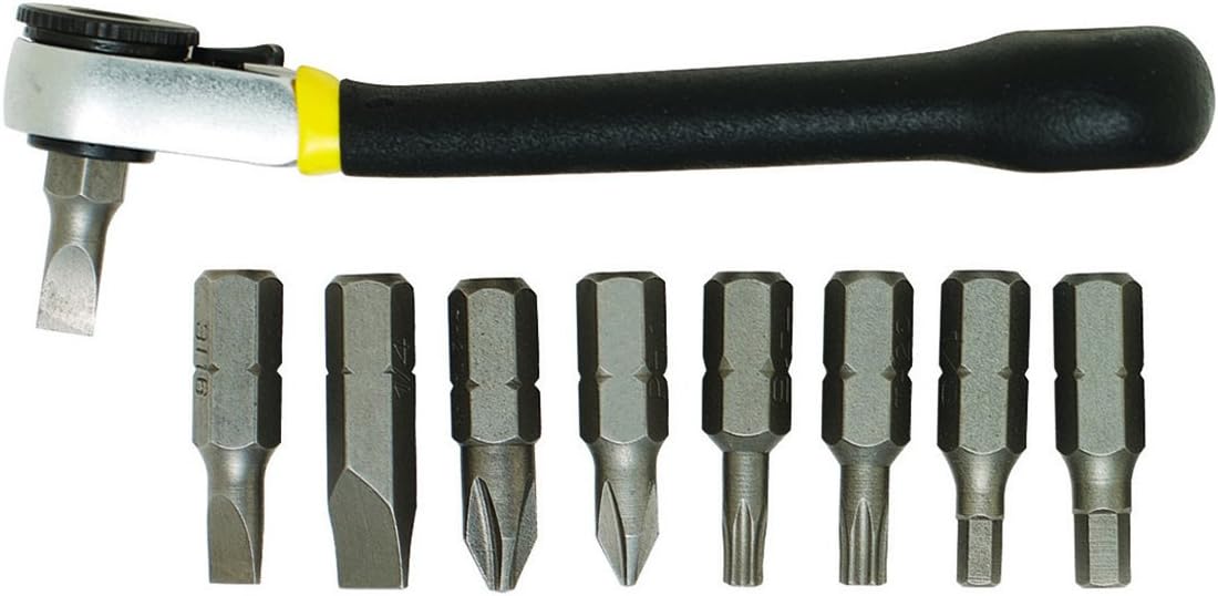 General Tools NinePiece Ratchet Offset Screwdriver Set (80075