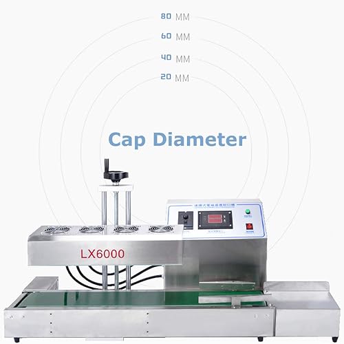 Miniatura 5 de TECHTONGDA LX-6000 sellador de inducción continua Máquina electromagnética 0.787-3.150 in 220V del sellador de la tapa de la botella