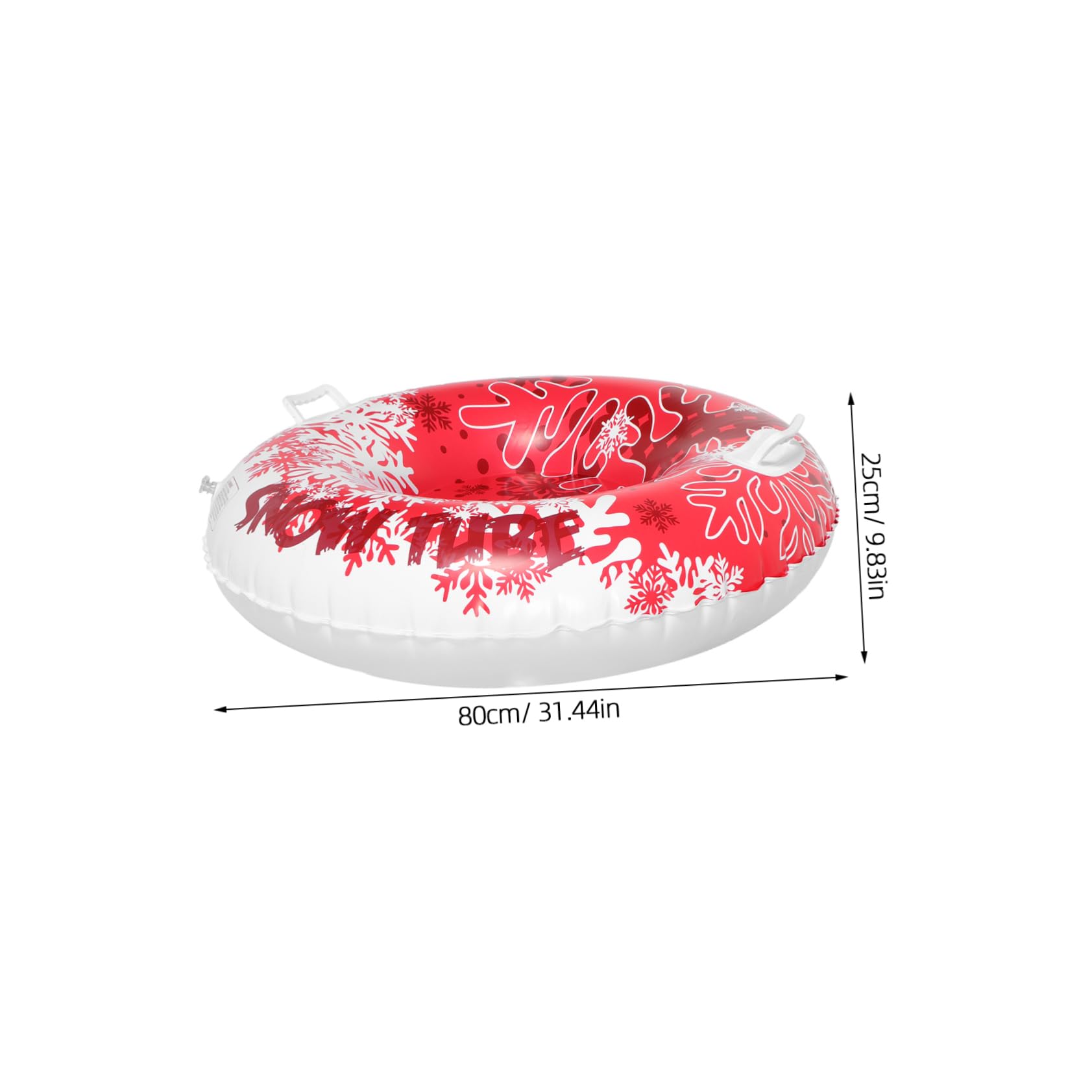 BESPORTBLE Heavy Duty Inflatable Ski Ring Snowflake Cover Winter Outdoor Toy for Boys and Girls Adults