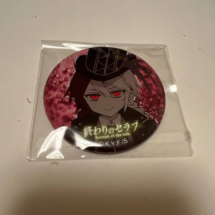 終わりのセラフ　カード　バッジ 終わりのセラフ 終わセラ くじタイム F賞 フェリド 缶バッジ