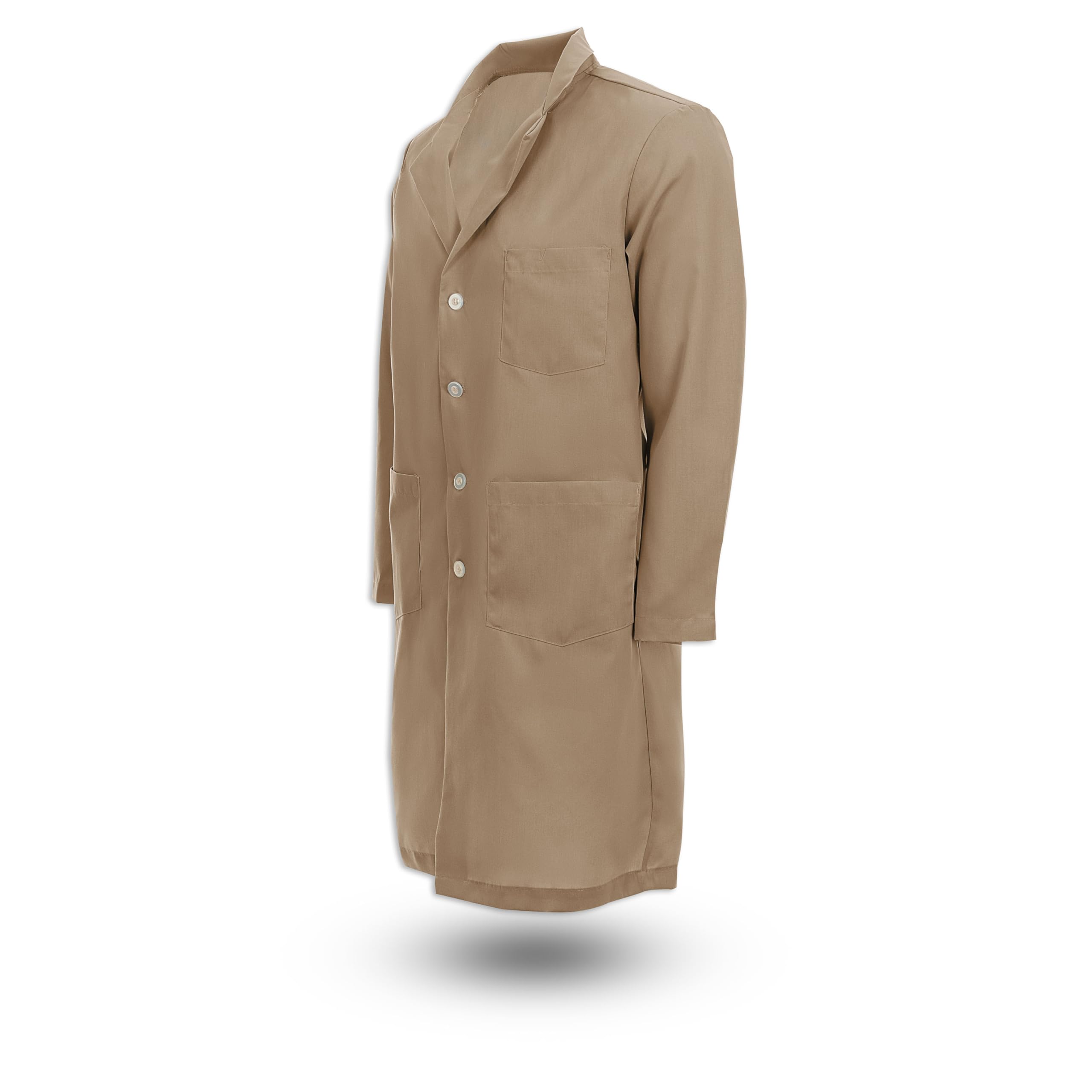 Chef Trends Pinnacle Health Men’s Button Lab Coat L17M - Tan, Large