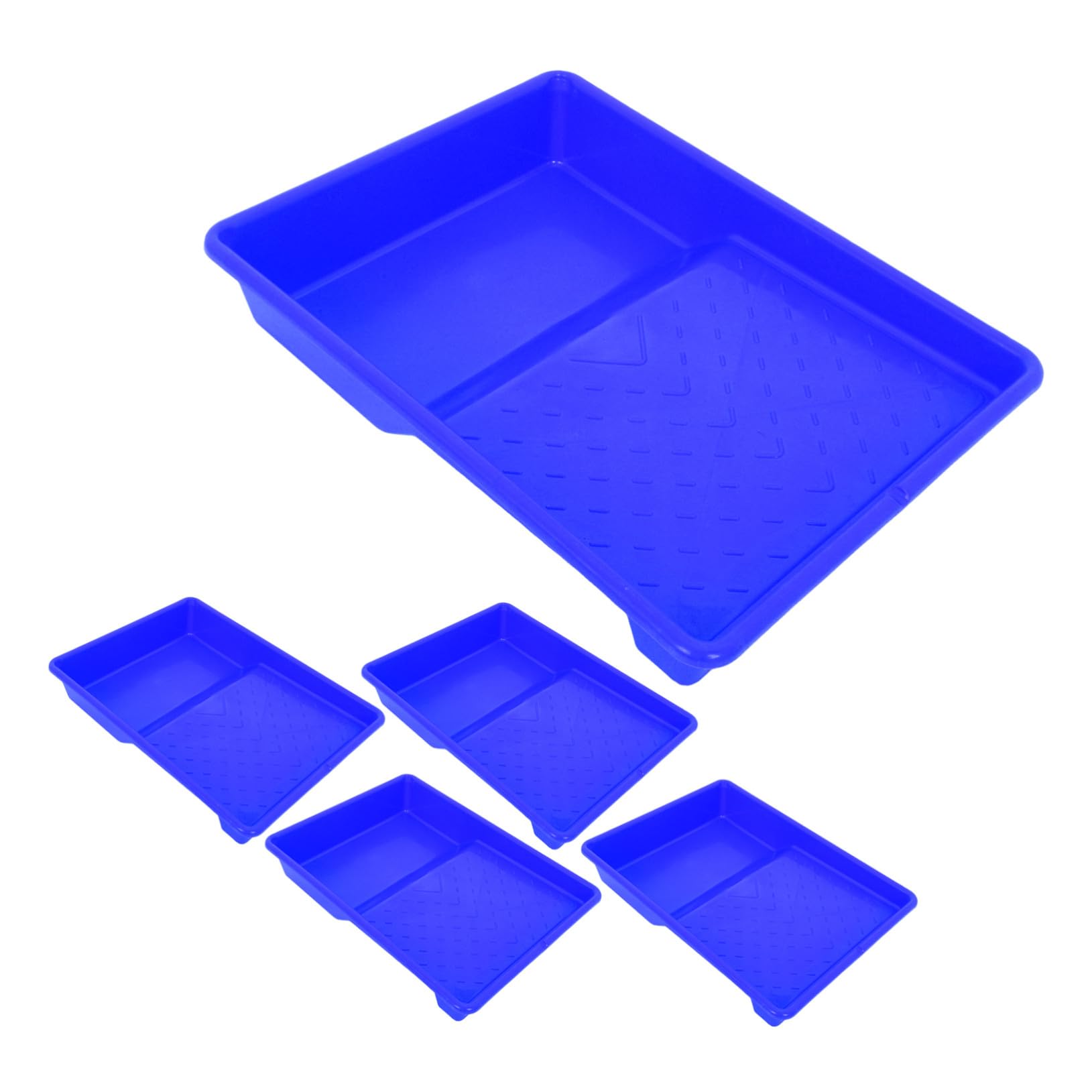 5 Szt. Plastikowych Tac Do Wałków Malarskich i Ergonomiczne Pojemniki Do Mieszania i Projektów DIY Łatwe Przechowywaniu