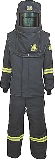 OBERON Arc Flash Suit Kit - 140 Cal - Includes Hood, Coat, Bib; Size XL Ventilation System and Light - TCG Series