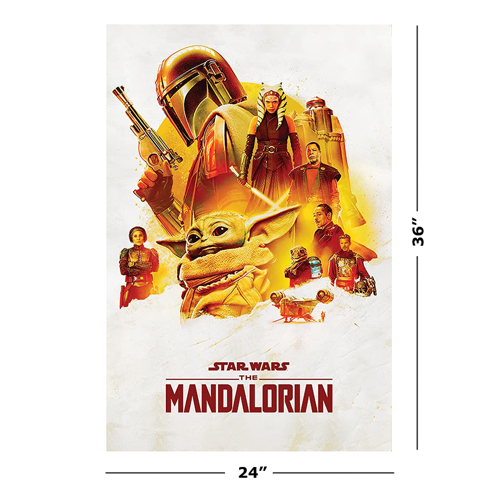 スターウォーズ　THE MANDALORIAN ポスター Poster Star Wars: The Mandalorian - On The Run | Wall Art