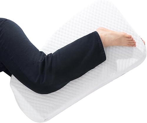 Almohada de rodilla de espuma viscoelástica para personas que duermen de lado, dolor de cadera, almohada trapezoidal entre las piernas para alivio