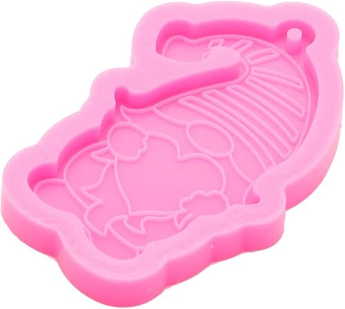 Miniatura 3 de Super brillante hombre de dibujos animados llavero molde silicona resina moldes encantador hombre colgante resina molde resina epoxi artesanía