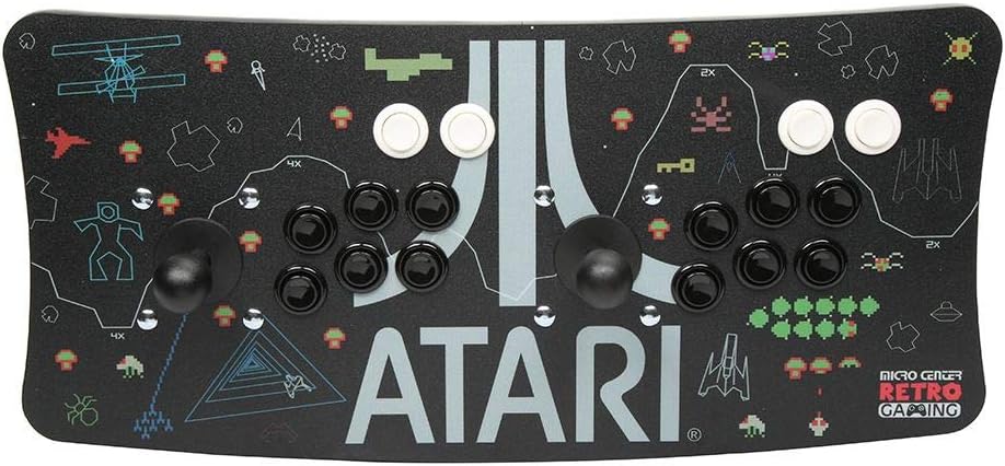 Atari Arcade Fightstick USB Dual Joystick 2 Player Game Controller for PC Mac Raspberry Pi Console Xbox PC Version PS3 : Video Games