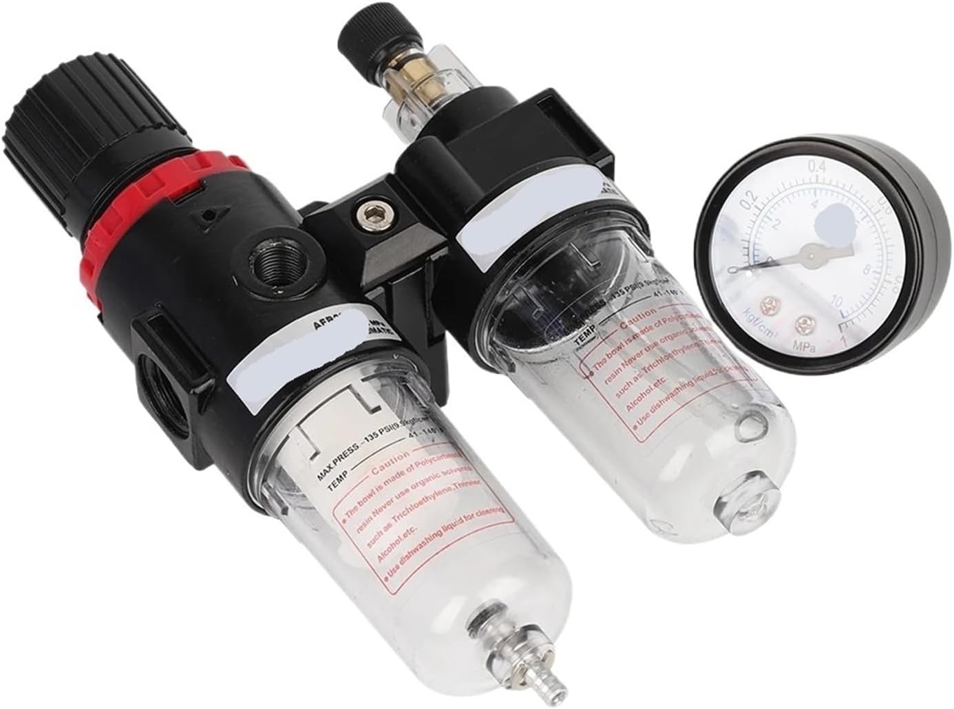 AFC2000 AFR2000 + AL2000 G1/4 Air Compressor Oil and Water Separator Air Filter is Used to Reduce the Pressure Valve Regulator