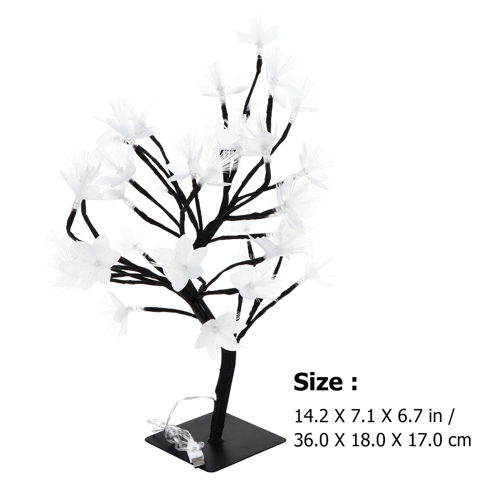 Künstliche Baum LED Lampe mit Farbwechsel, Verstellbare Zweige, 1 Stück