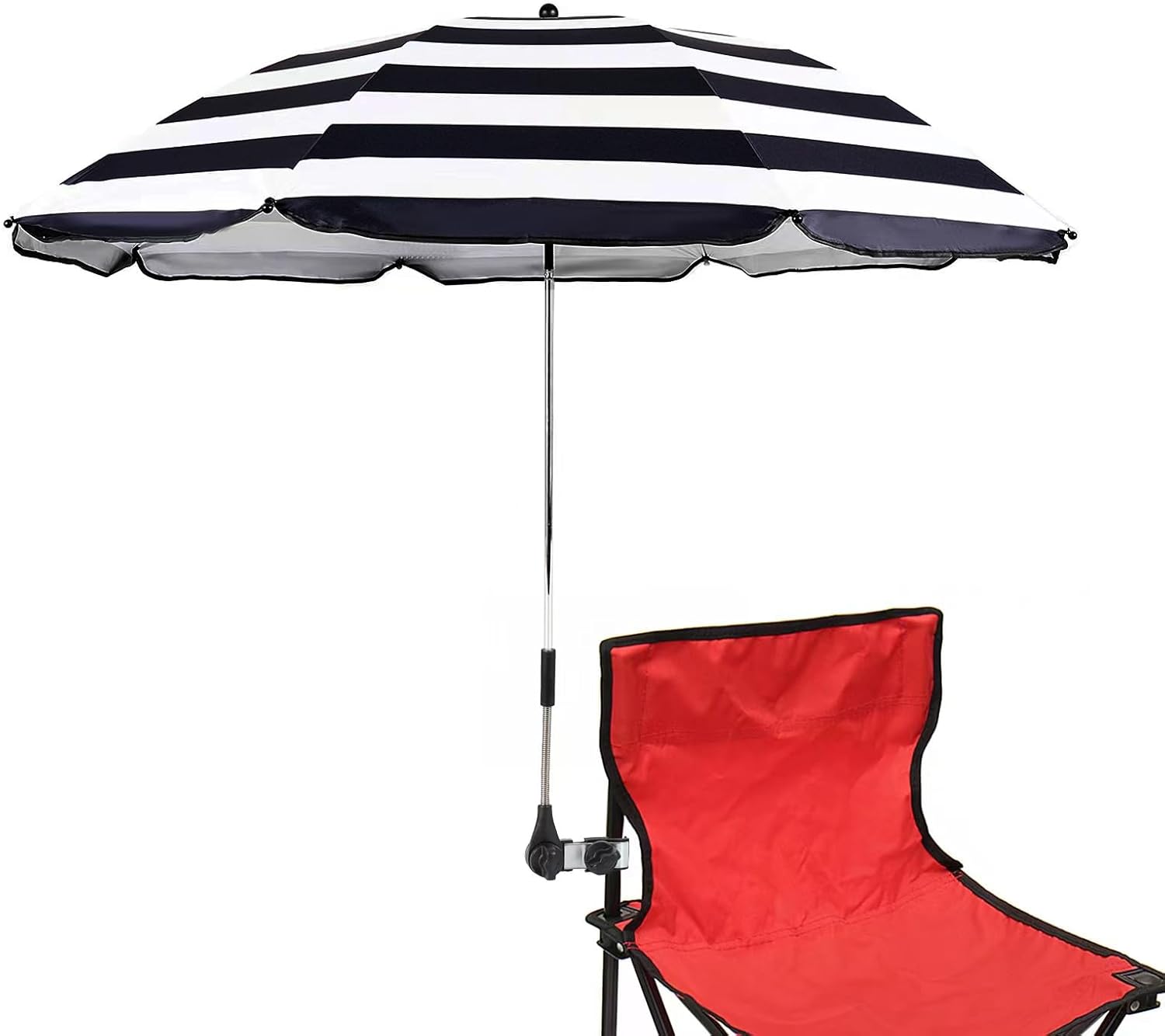 STARRY CITY Chair Parasols with Adjustable Clamp,UPF 50+,Shade Umbrella,Clip on Umbrella for Patio,Beach,Strollers,Wheelchairs,Golf Carts